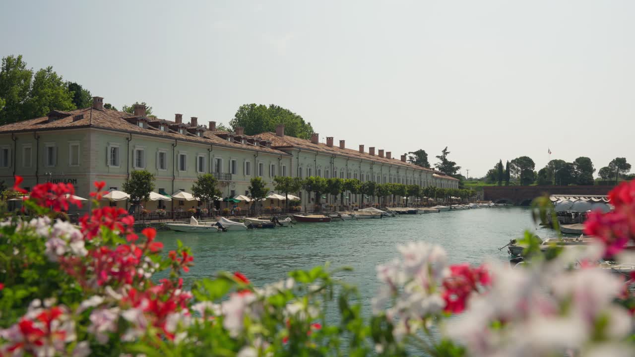 Exterior Of Padiglione degli Ufficiali In Peschiera del Garda, Italy At Daytime - Wide Shot
