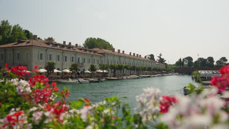 exterior of padiglione degli ufficiali in peschiera del garda, italy at daytime - wide shot