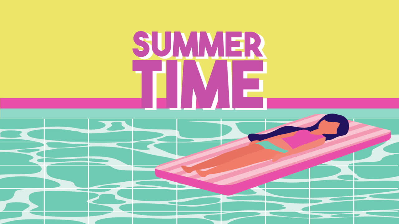 여름 시간 바다 장면