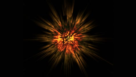 fondo de bucle de estallido de estrellas abstracto. escena de estrellas o espacio