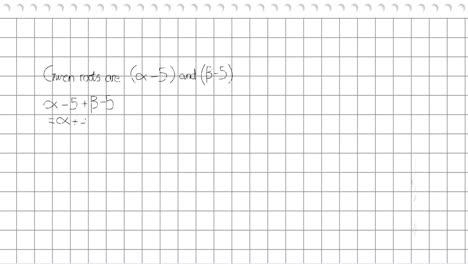 animation of mathematical equations over telescope icon against square lined paper background