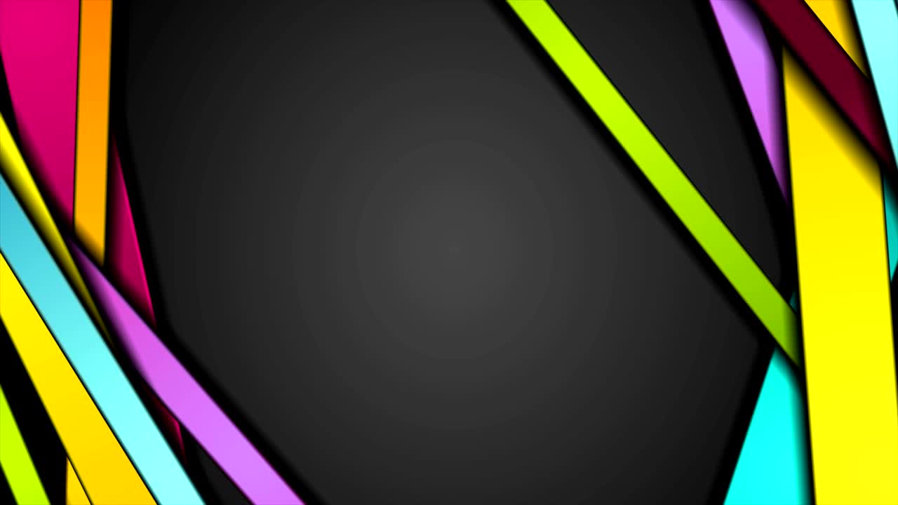 rayas abstractas coloridas animación de video corporativa