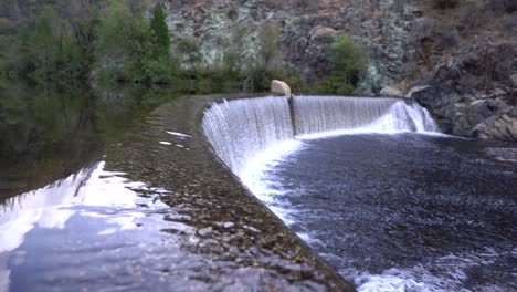 slow motion waterfall in nature preserve