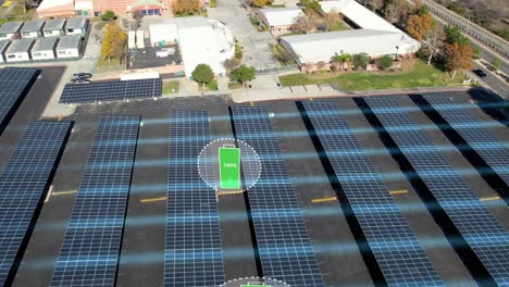 Empty-solar-canopy-charging-batteries-for-parking-EV-cars---3D-visualization