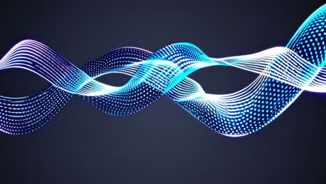 abstract blue and purple glowing digital waves