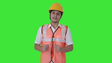 Angry-Indian-architect-shouting-on-someone-Green-screen