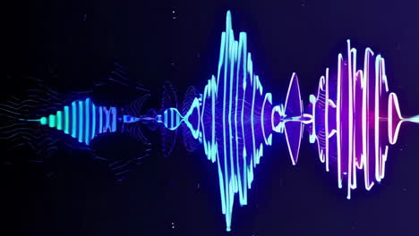abstract neon waveform visualizations