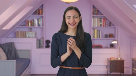 Happy-Indian-girl-clapping-and-appreciating