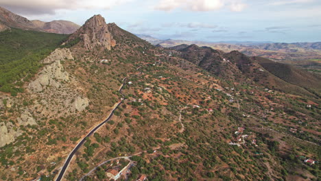 el caminito del ray, el chorro aerial view with mountains