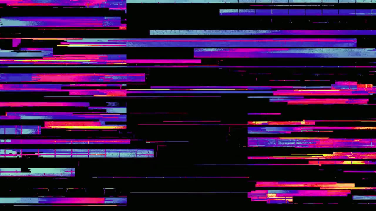 Levende digital glitch-baggrund med datakorruption
