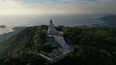 Aerial-footage-of-big-buddha-in-Phuket