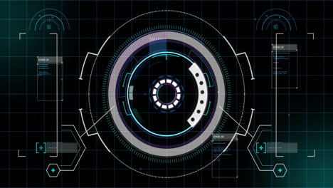 Animation of scope scanning over data processing