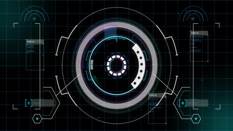 animation of scope scanning over data processing