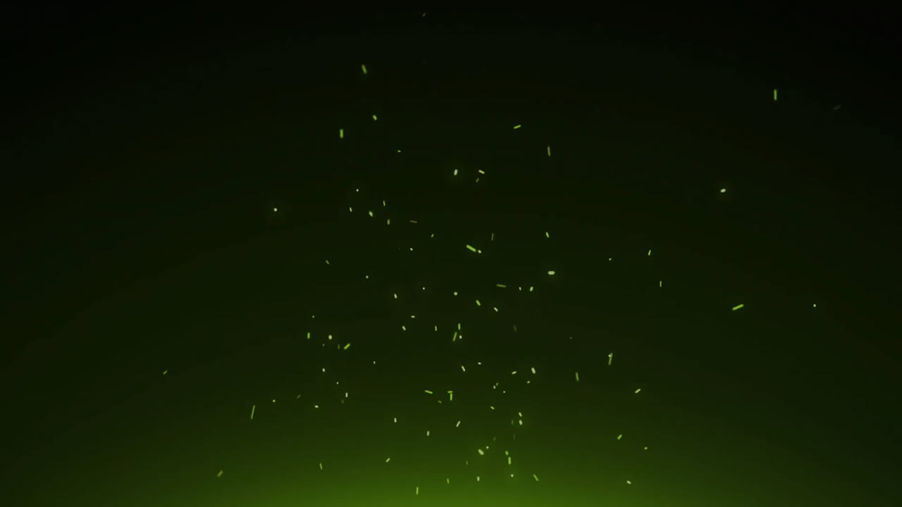 animazione di punti luminosi su sfondo nero