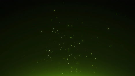animación de puntos de luz sobre un fondo negro