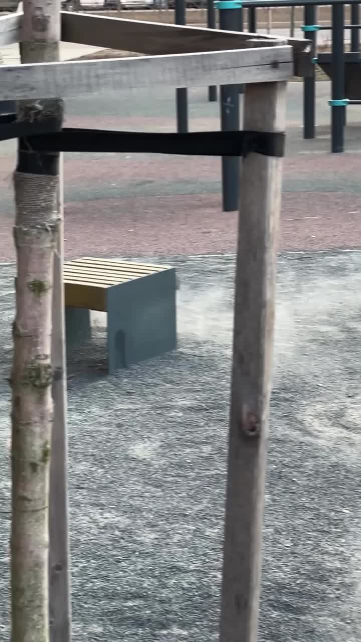 RC car driving in a playground