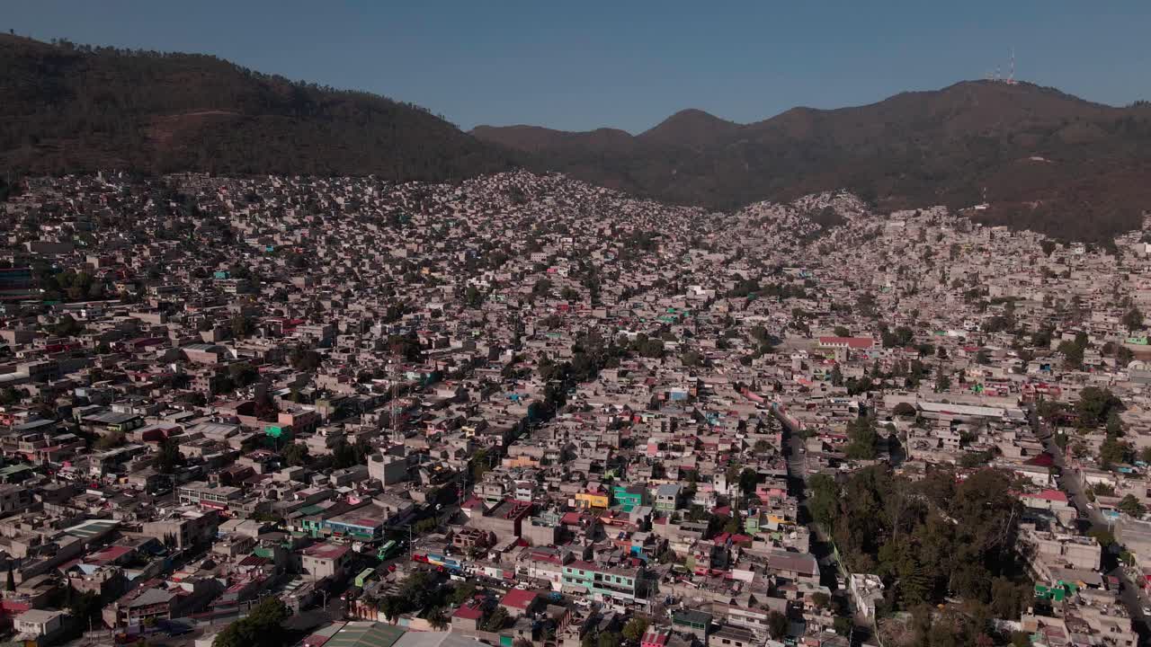 The cuautepec slum in north mexico city