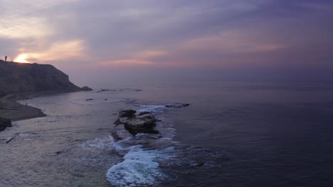 waves crashing on california coast