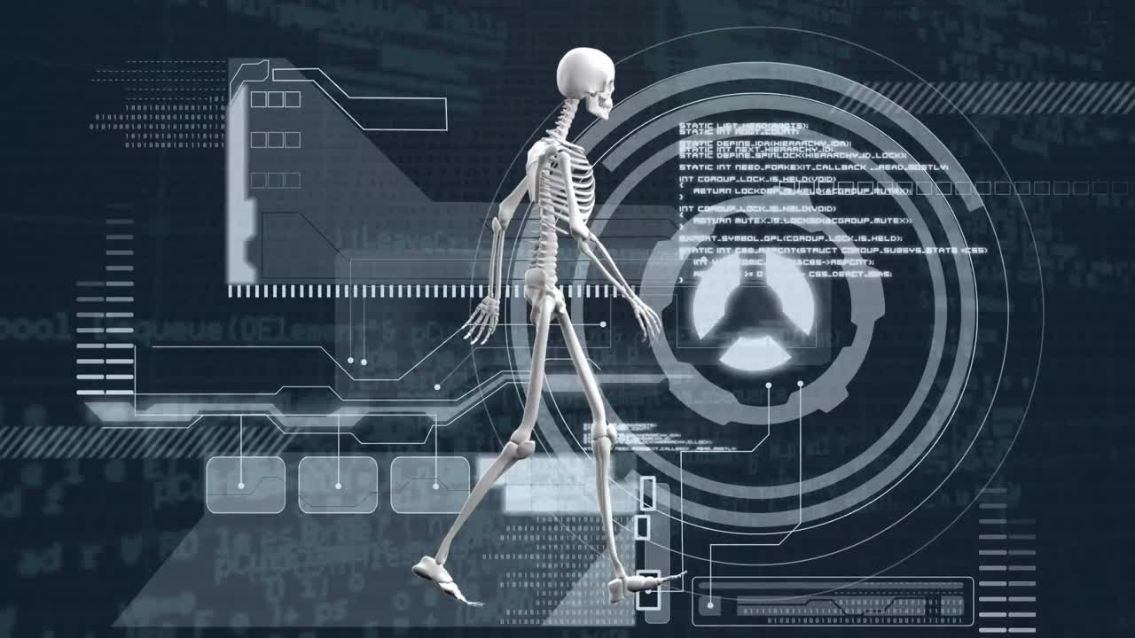 인간 골격의 애니메이션, 데이터 처리에 대한 스 ⁇  스캐닝