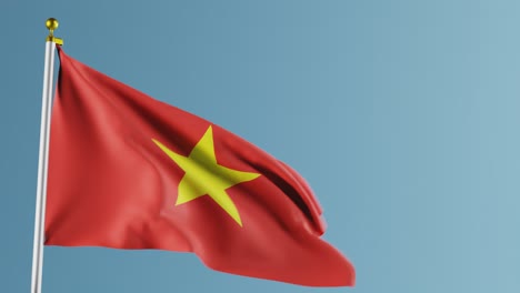 waving flag of vietnam