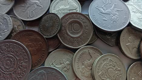 old english coins as background