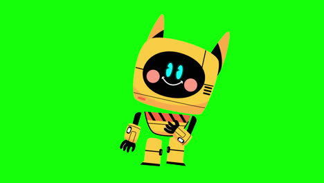 cute yellow robot