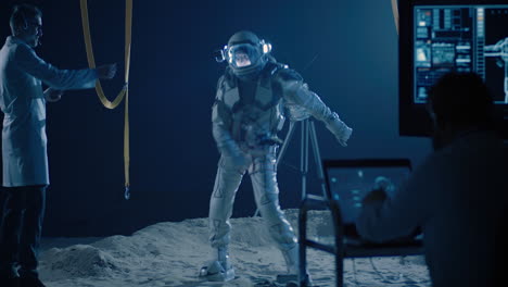 astronaut testing and simulation in a controlled environment