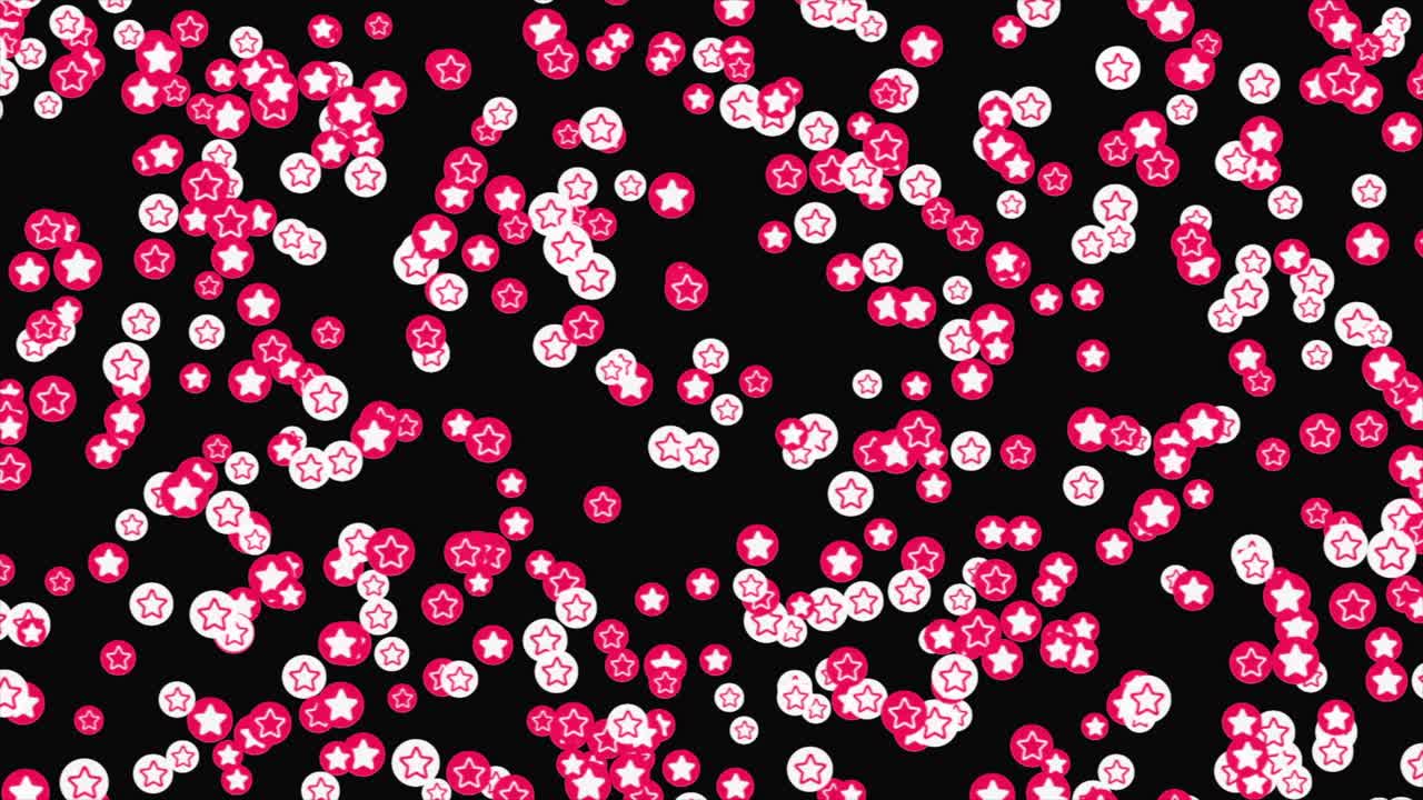 분홍색과 색 별 모양의 배경