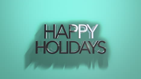 Colorful-Happy-Holidays-text-on-green-gradient