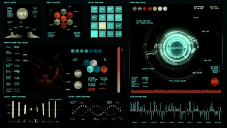 interfaz futurista | hud | pantalla digital