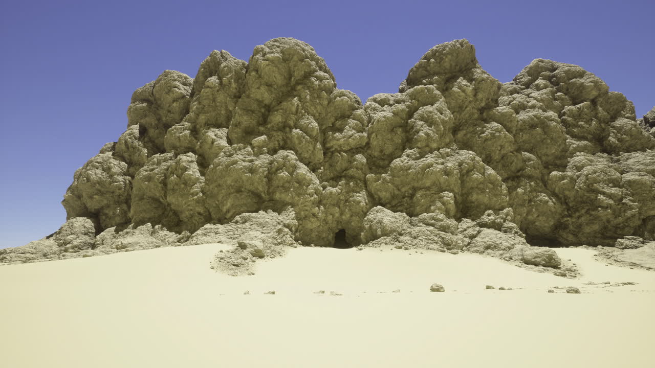 Unique rock formations in desert landscape reveal natures artistry