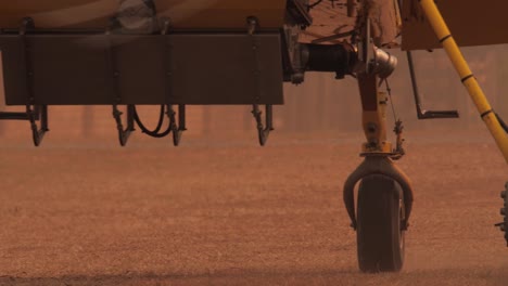 Firefighting-airplane-with-water-tank-wheels-moving-in-Pantanal