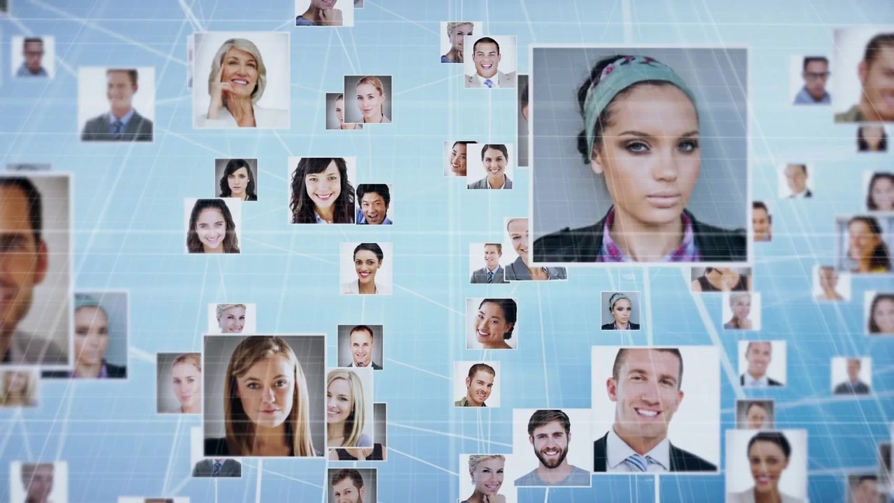 Global Community of Smiling Faces in a Digital Network