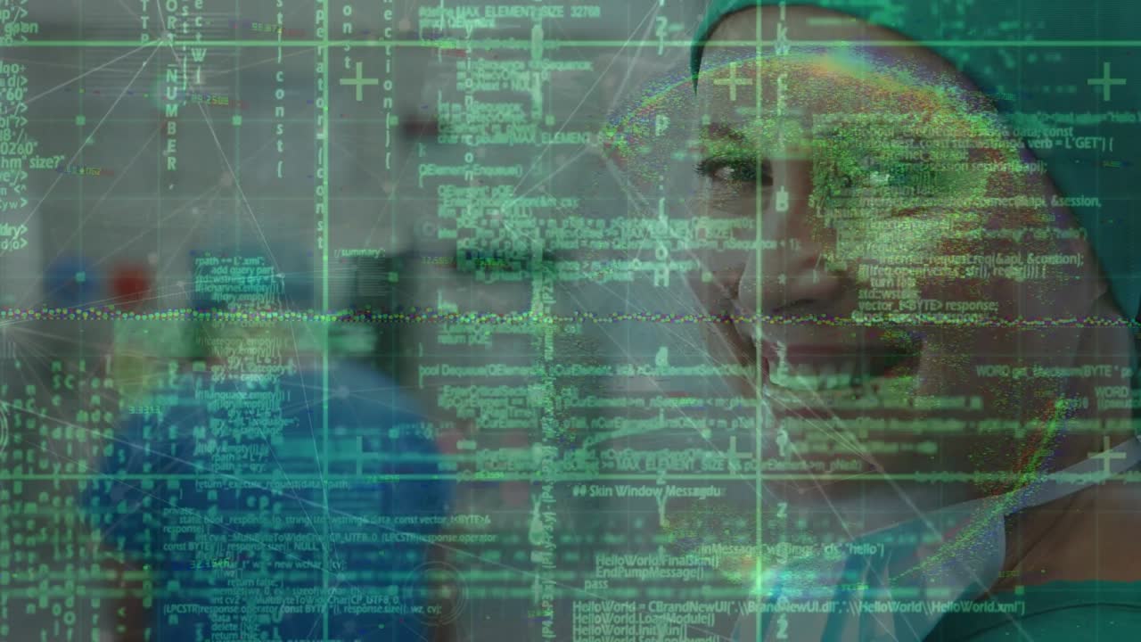 Animation of network of connections and data processing over diverse doctors
