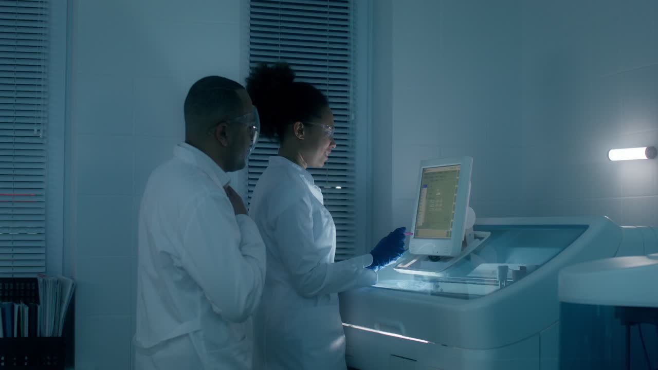 Scientists working in a laboratory