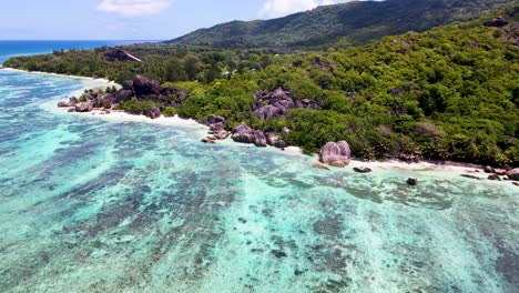 seychelles la digue rocks aerial drone25.mp4