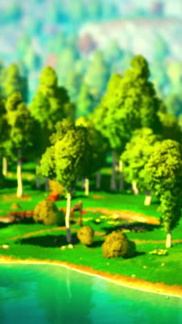 un pintoresco lago enclavado dentro de un bosque exuberante