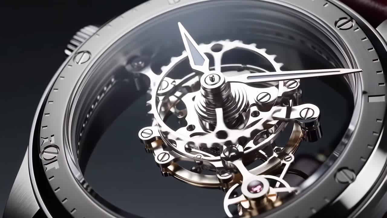Close-up of a Mechanical Watch