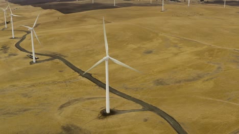 Aerial-shot-of-Windmills-on-Montezuma-Hills