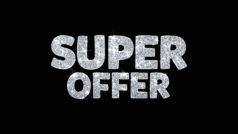 super offer glitter text