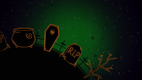 Halloween-Hintergrundanimation-Mit-Särgen-6