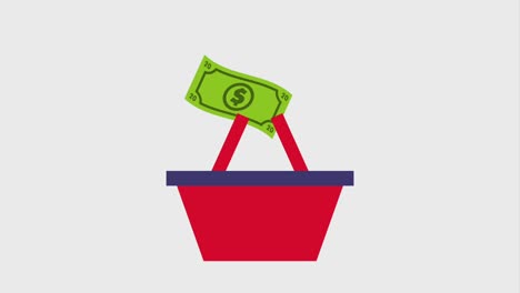 los íconos de las compras electrónicas