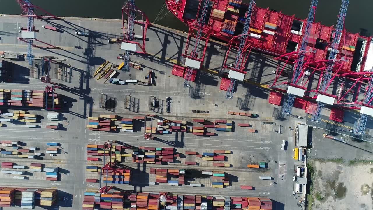 erial scene with drones