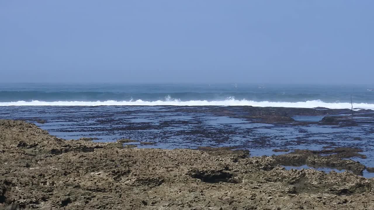 View of the beach as morning in Garut, West Java, Indonesia
