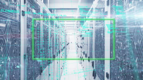 animation of data processing over computer servers