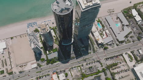 modern architecture skyscrapers in miami beach