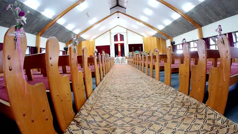 toma de un lugar de celebración de bodas o capilla