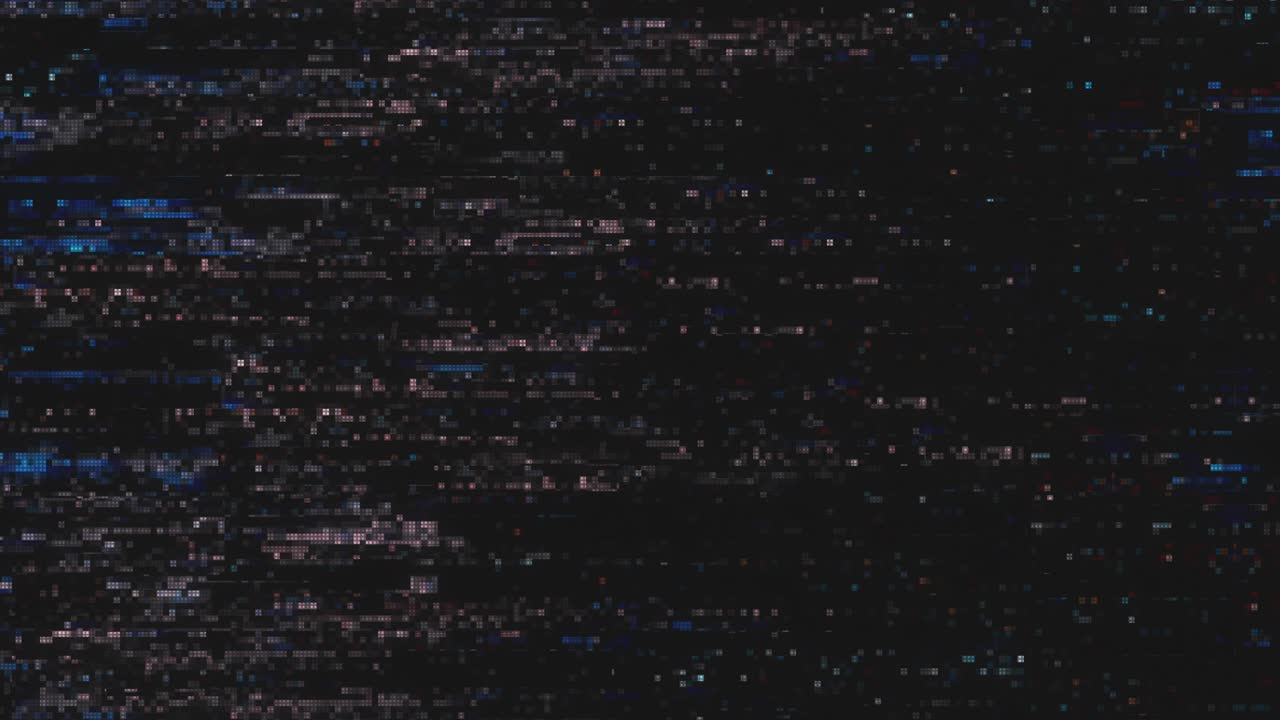 diseño único abstracto animación digital ruido de píxeles error de fallo daño de video