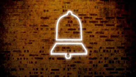signo de corazón de neón en la pared de ladrillo 4k