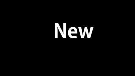 nuevo mensaje de animación de texto gráficos de movimiento